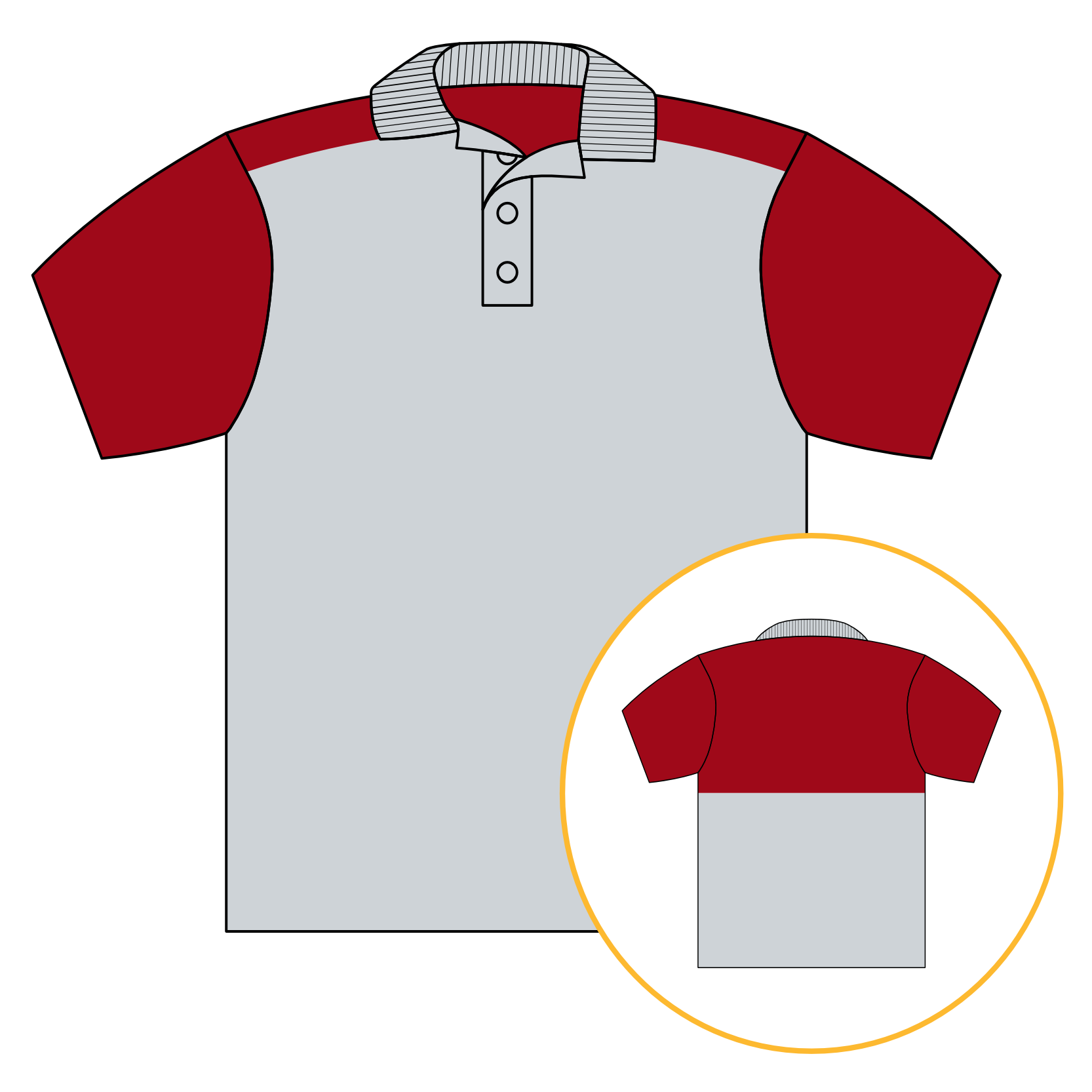 Ultimate Individual Polo with Shoulder Panel